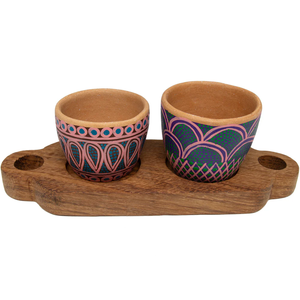 3 Piece Entertaining Serving Set with Parota Tray - Image 16