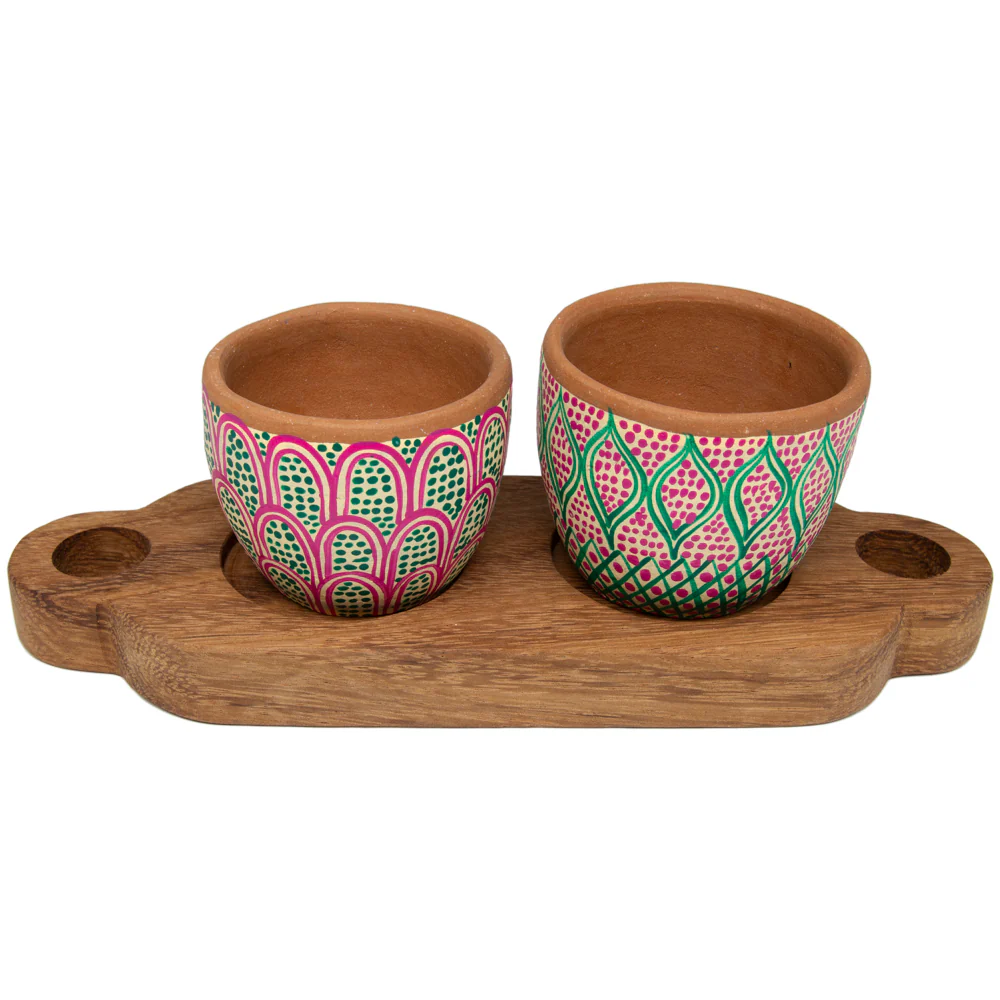 3 Piece Entertaining Serving Set with Parota Tray - Image 19
