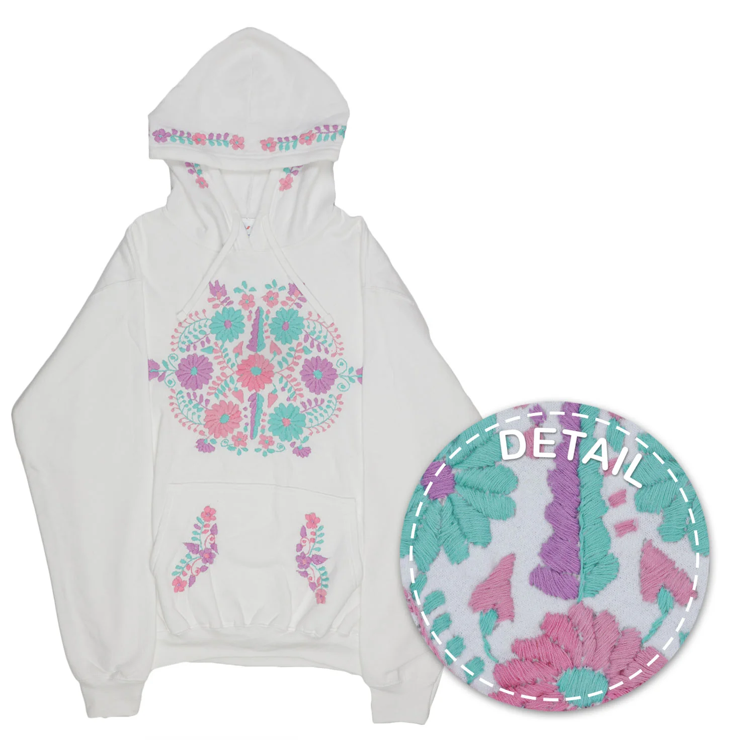 Chilac Floral Embroidered Pullover Hoodie - Image 15