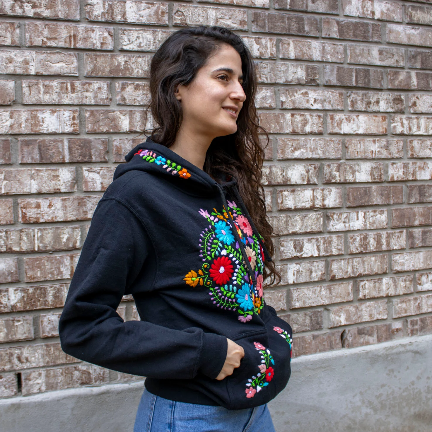 Chilac Floral Embroidered Pullover Hoodie - Image 5