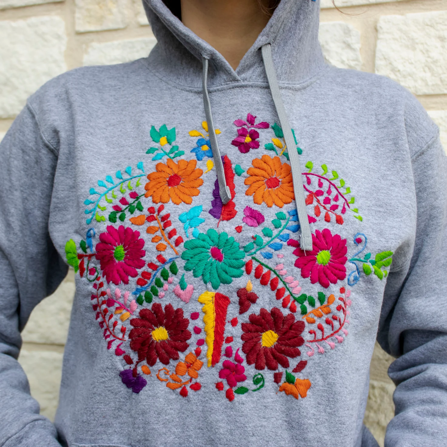 Chilac Floral Embroidered Pullover Hoodie - Image 9