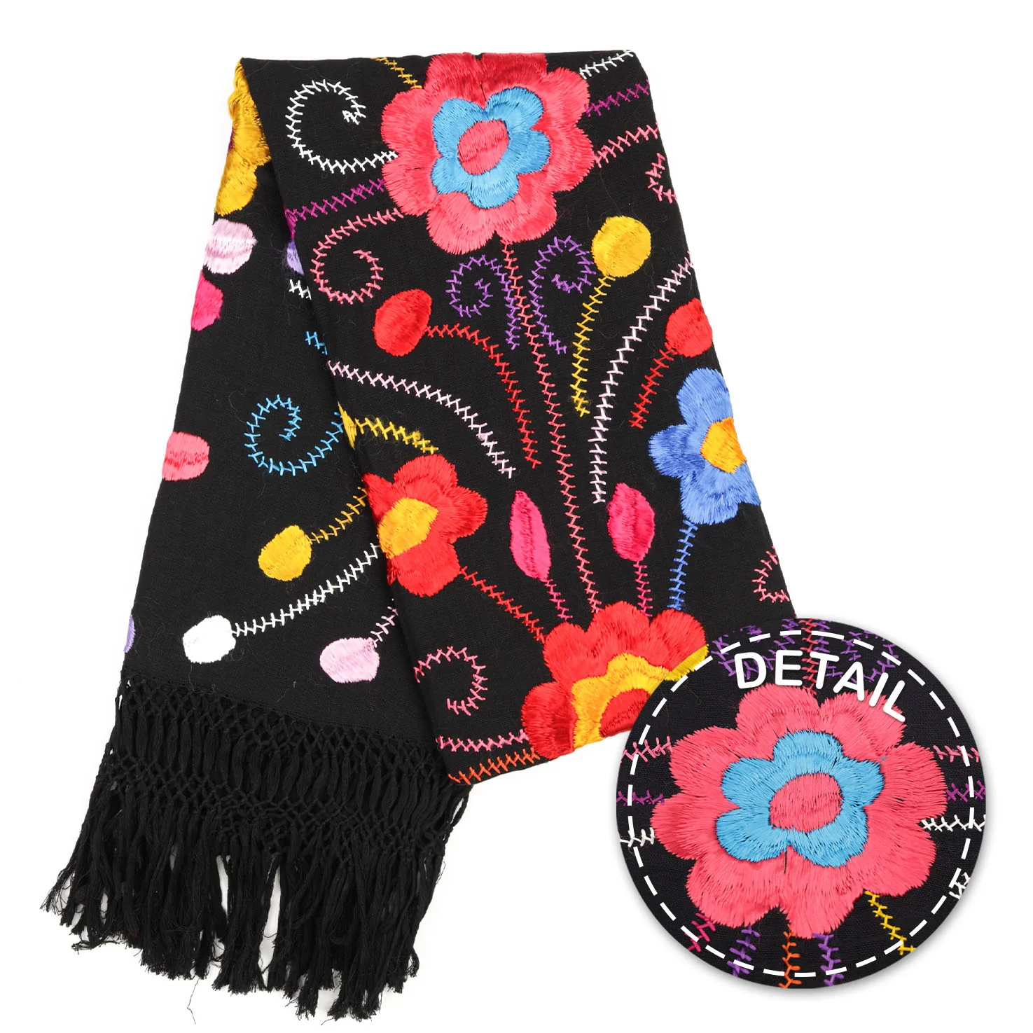 Floral Embroidery Rebozo - Image 18