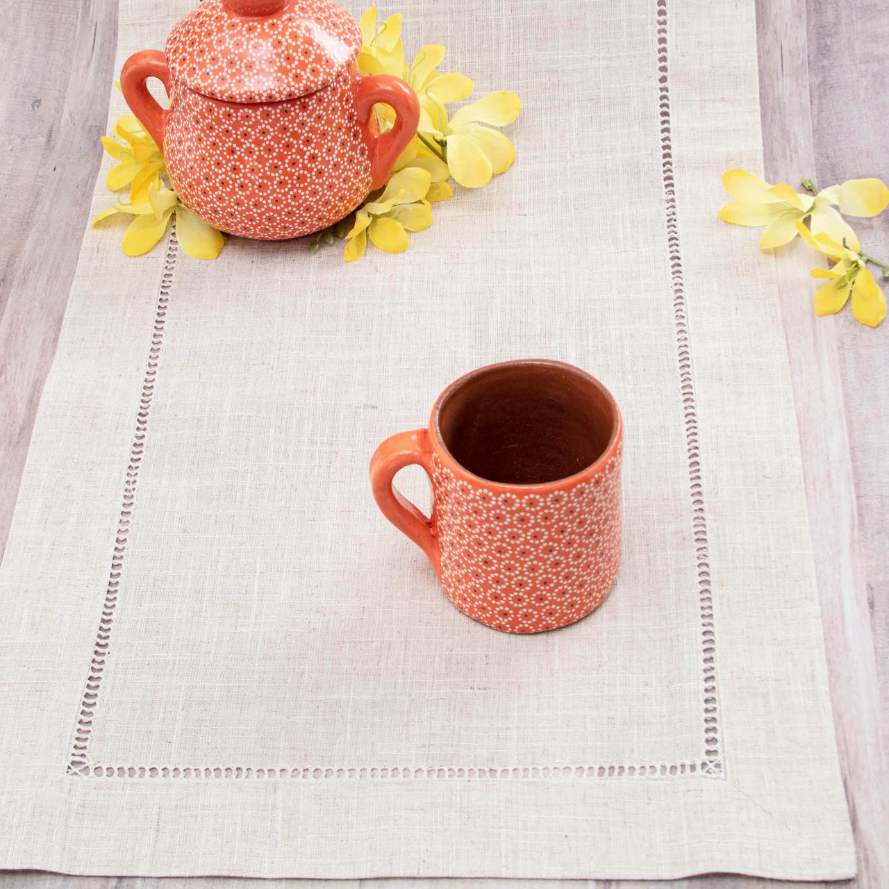 Fresh Linen Deshilado Table Runner - Image 10