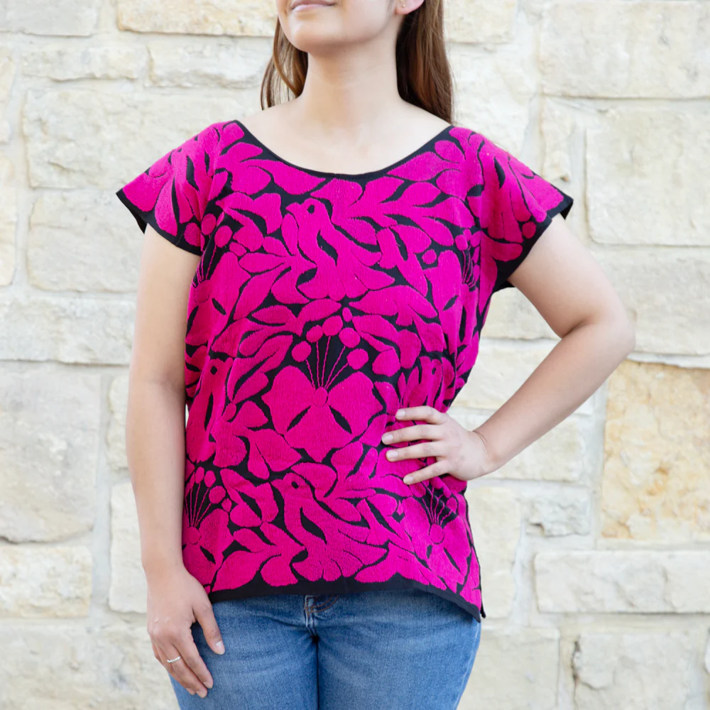 Jalapa Full Embroidery Huipil Blouse - Image 27