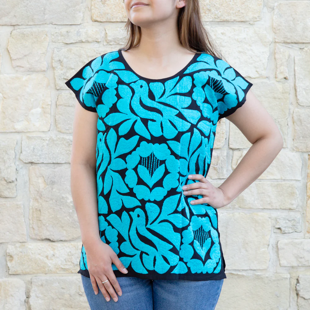 Jalapa Full Embroidery Huipil Blouse - Image 33