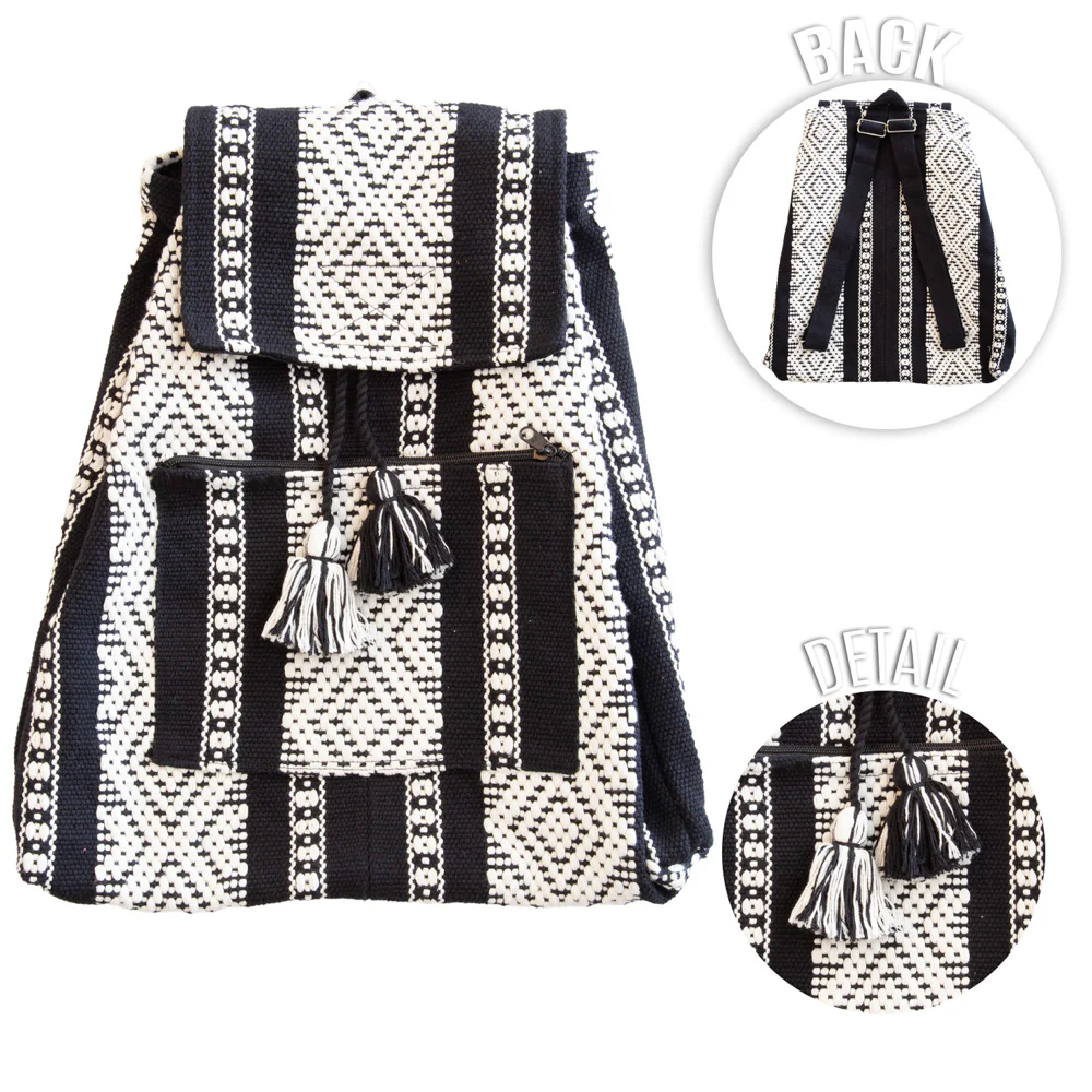 Jalieza Drawstring Woven Backpack - Image 9