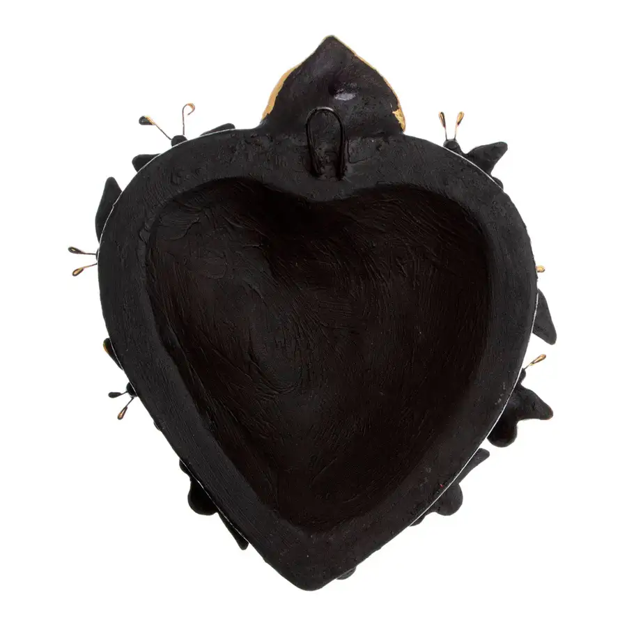 Kaleidoscope Heart - Clay Heart with Butterflies - Image 3