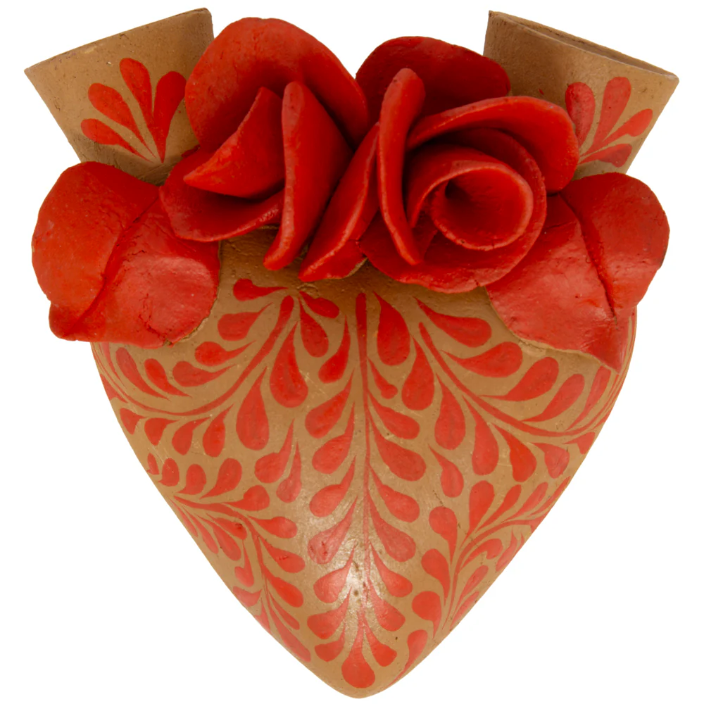 La Flor - Mexican Hand-Painted Hearts - Image 27
