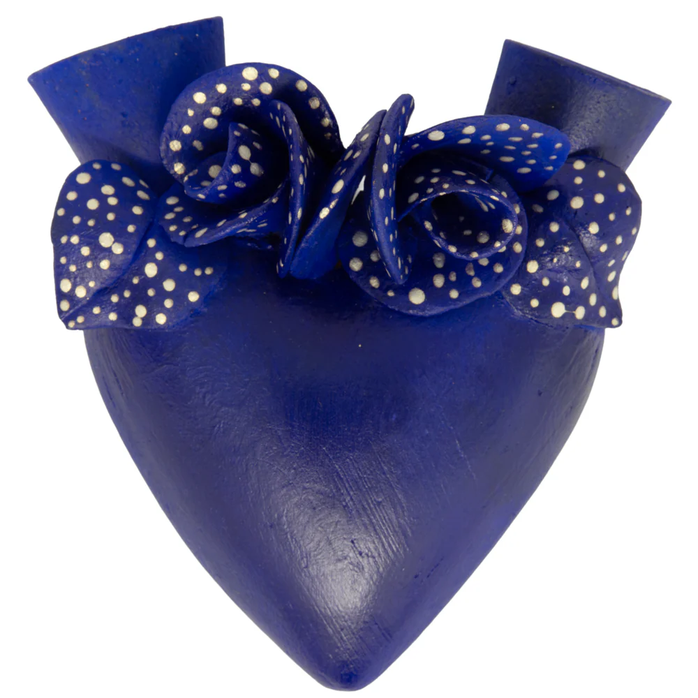 La Flor - Mexican Hand-Painted Hearts - Image 60