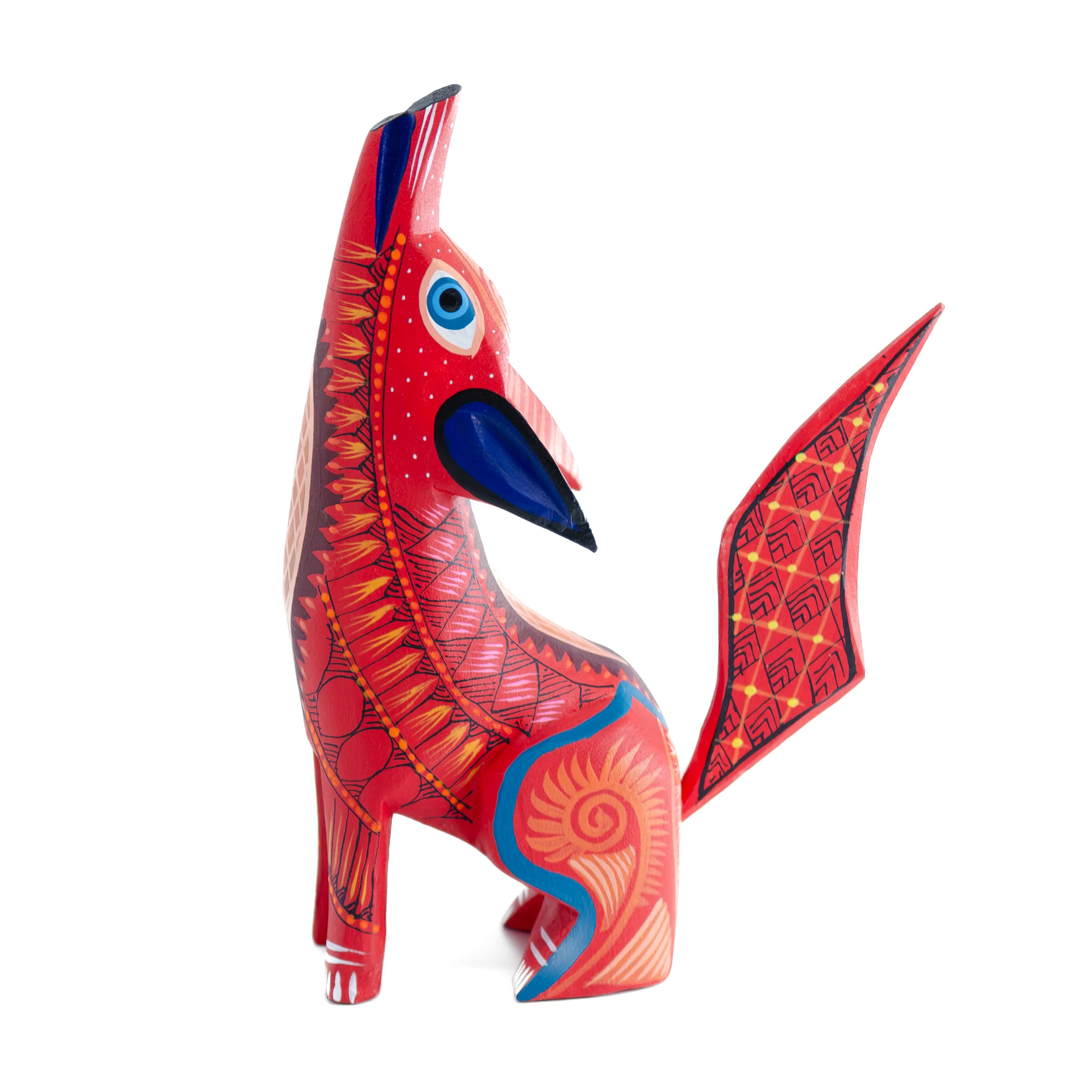 X-Large Coyote Alebrije with Frets - Image 13