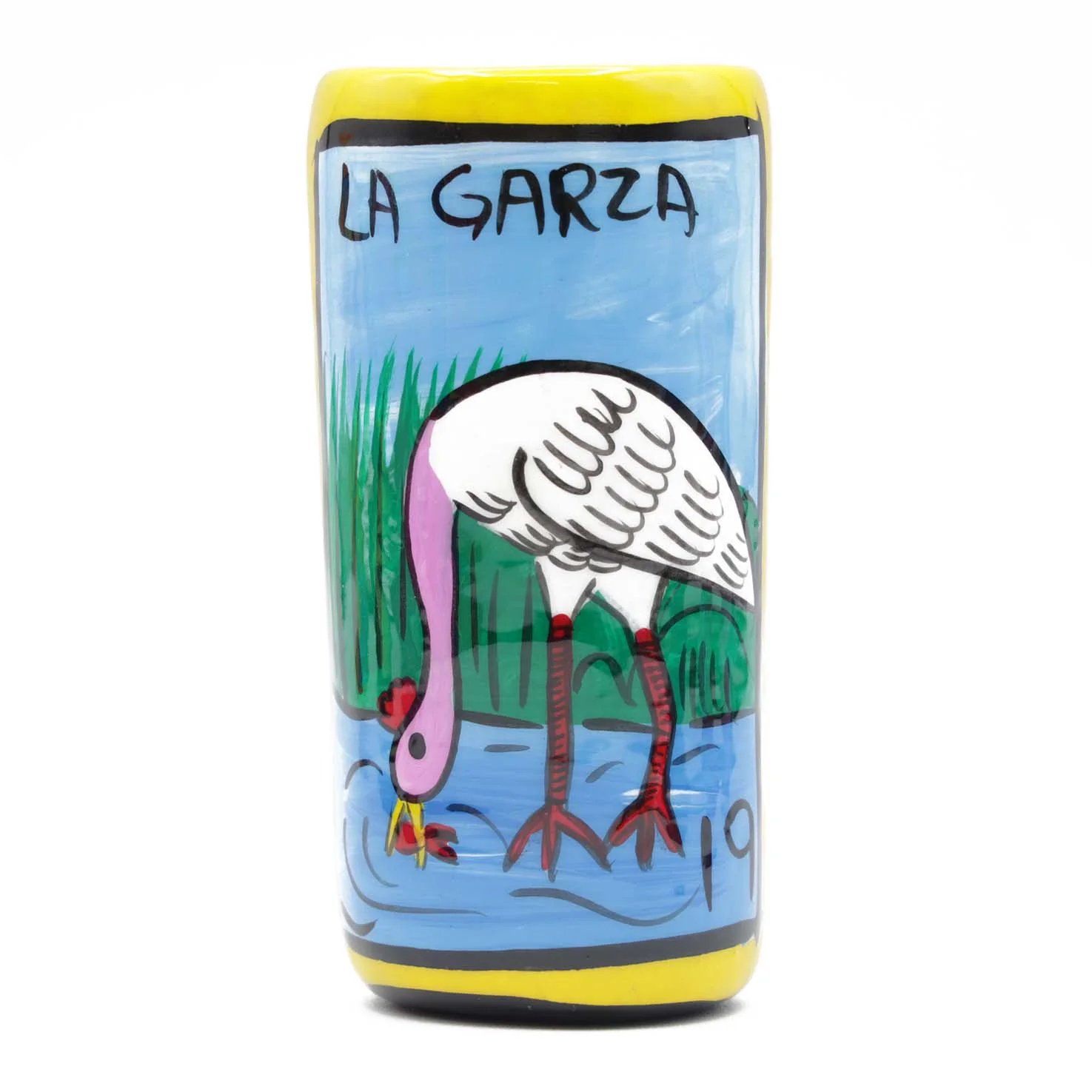 Lotería Hand-painted Clay Shot Glass - Image 22