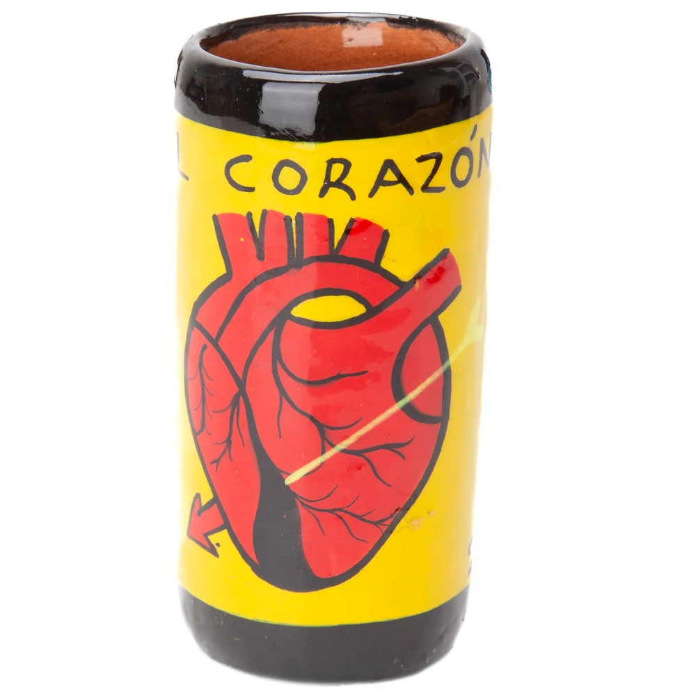 Lotería Hand-painted Clay Shot Glass - Image 38