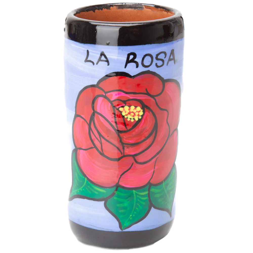 Lotería Hand-painted Clay Shot Glass - Image 44