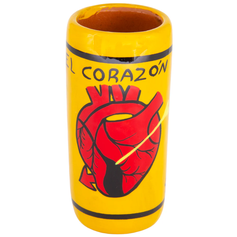 Lotería Hand-painted Clay Shot Glass - Image 63
