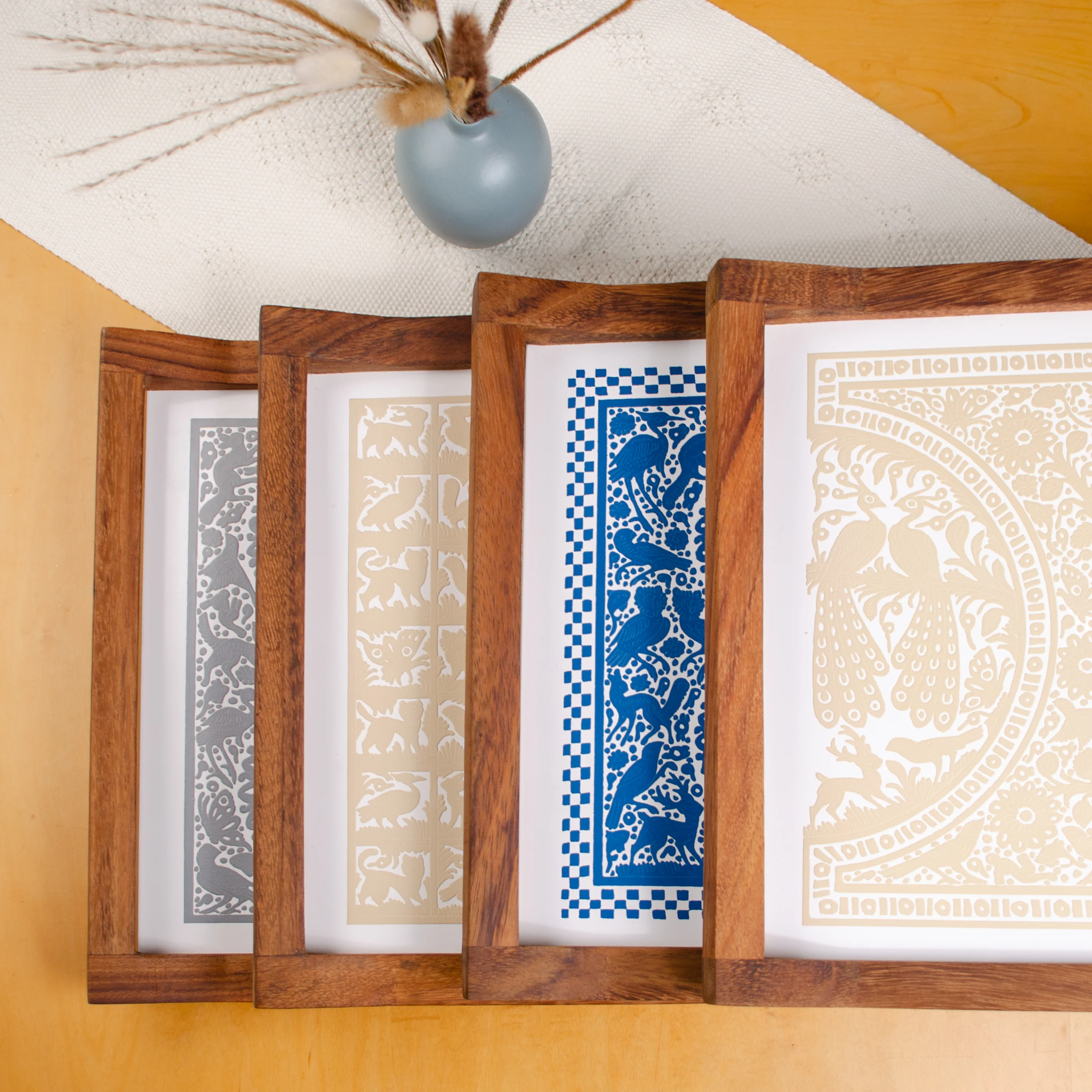 Olinalá Parota Solid Wood Serving Tray (Large) - Image 7