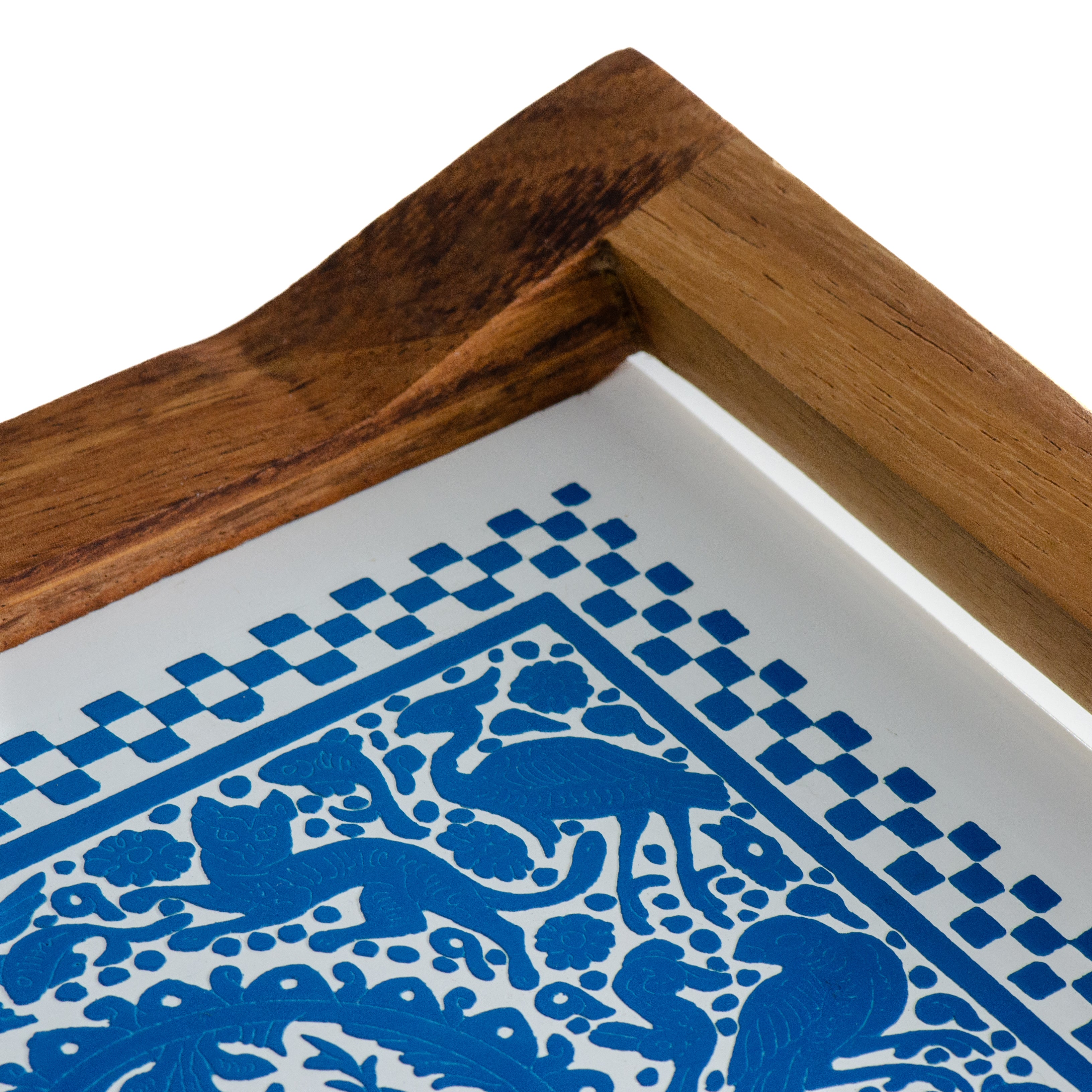 Olinalá Parota Solid Wood Serving Tray (Large) - Image 8