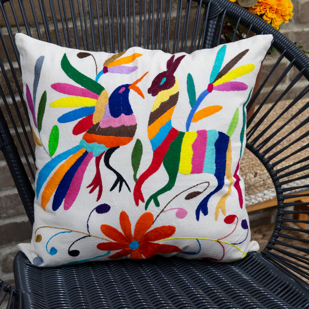 Otomí Hand-Embroidered Pillow Covers - Image 19
