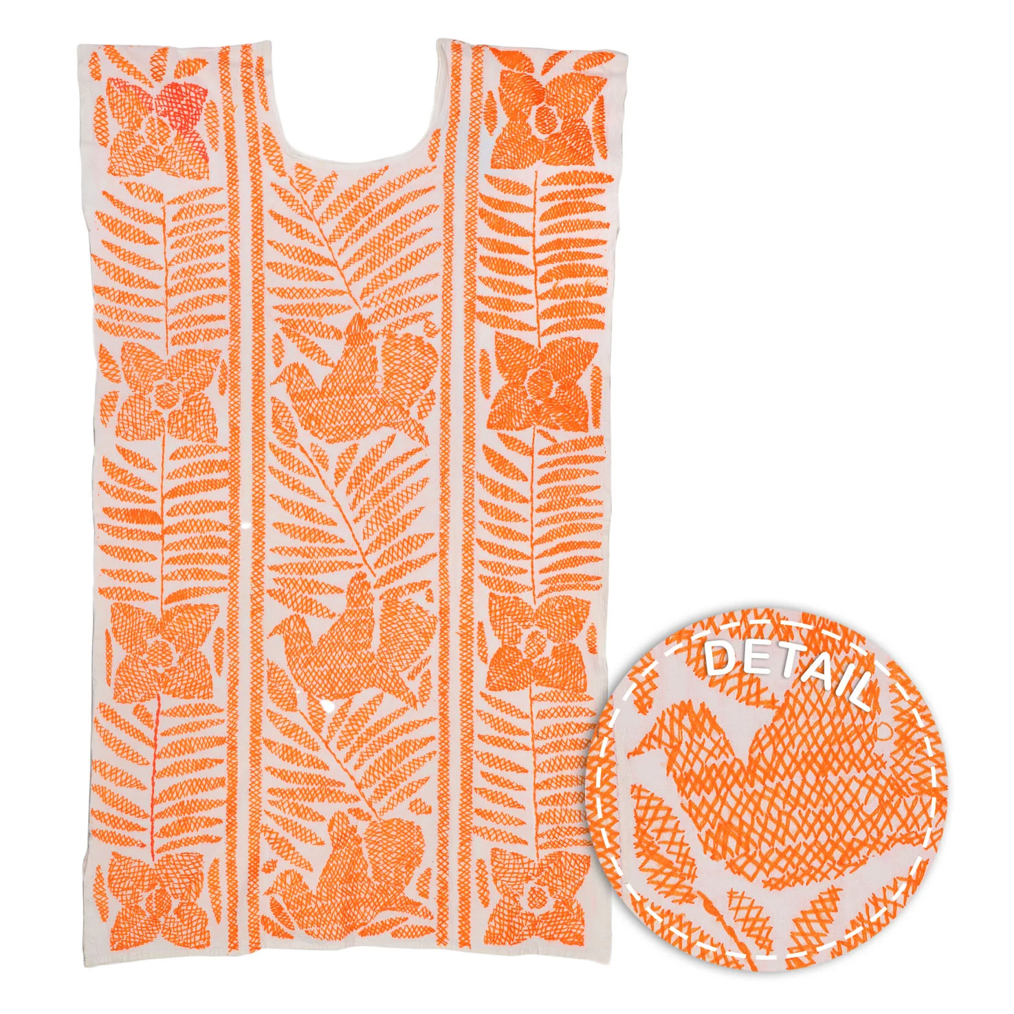Stitched Palmita Hand-Embroidered Huipil Dress - Image 26