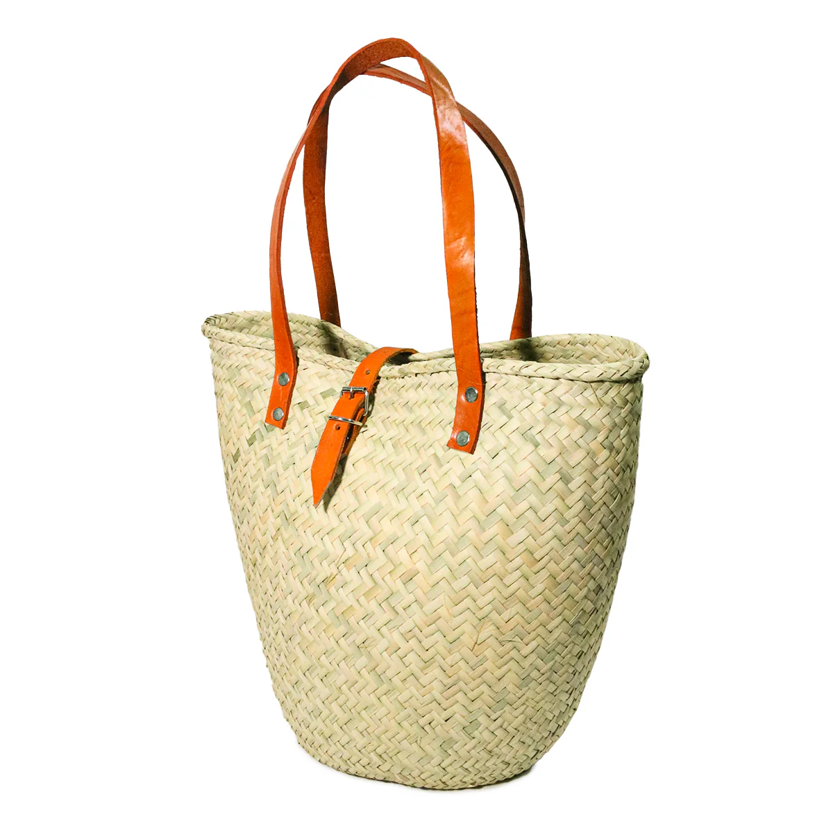 Puerto Escondido Woven Palm Large Beach Bag Tote - Image 6