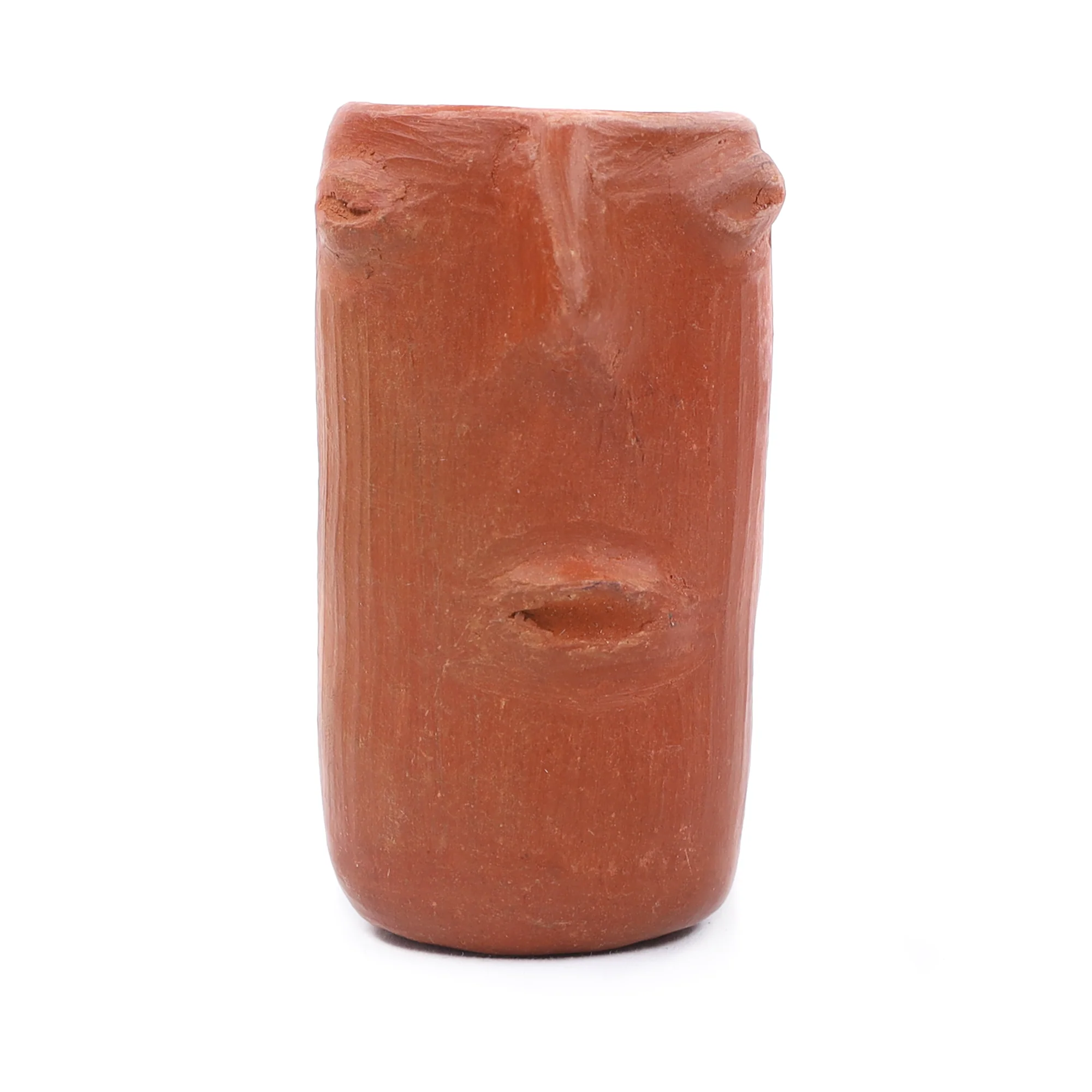 Red Clay Face Terracotta Tall Shot Glass - Image 4