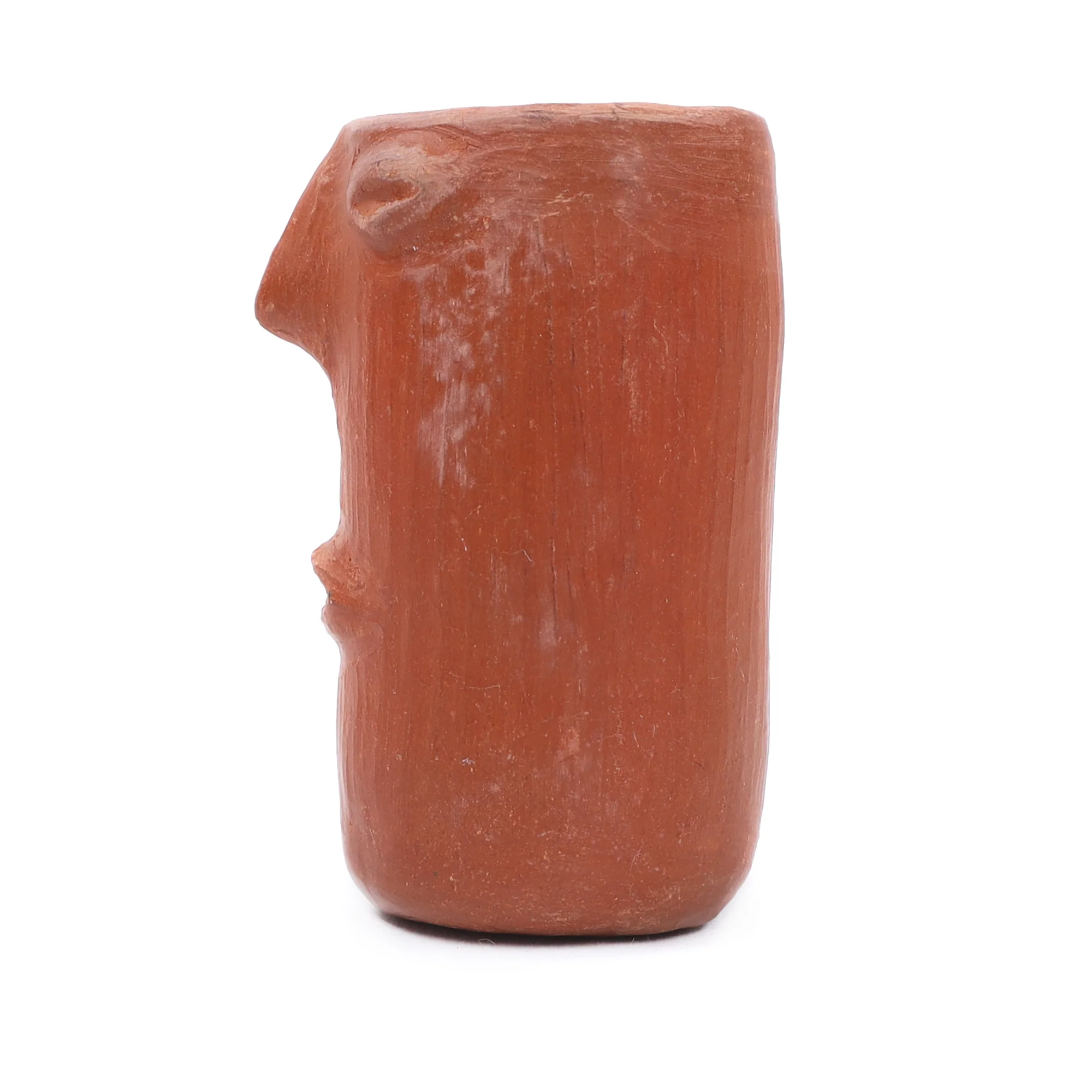 Red Clay Face Terracotta Tall Shot Glass - Image 5