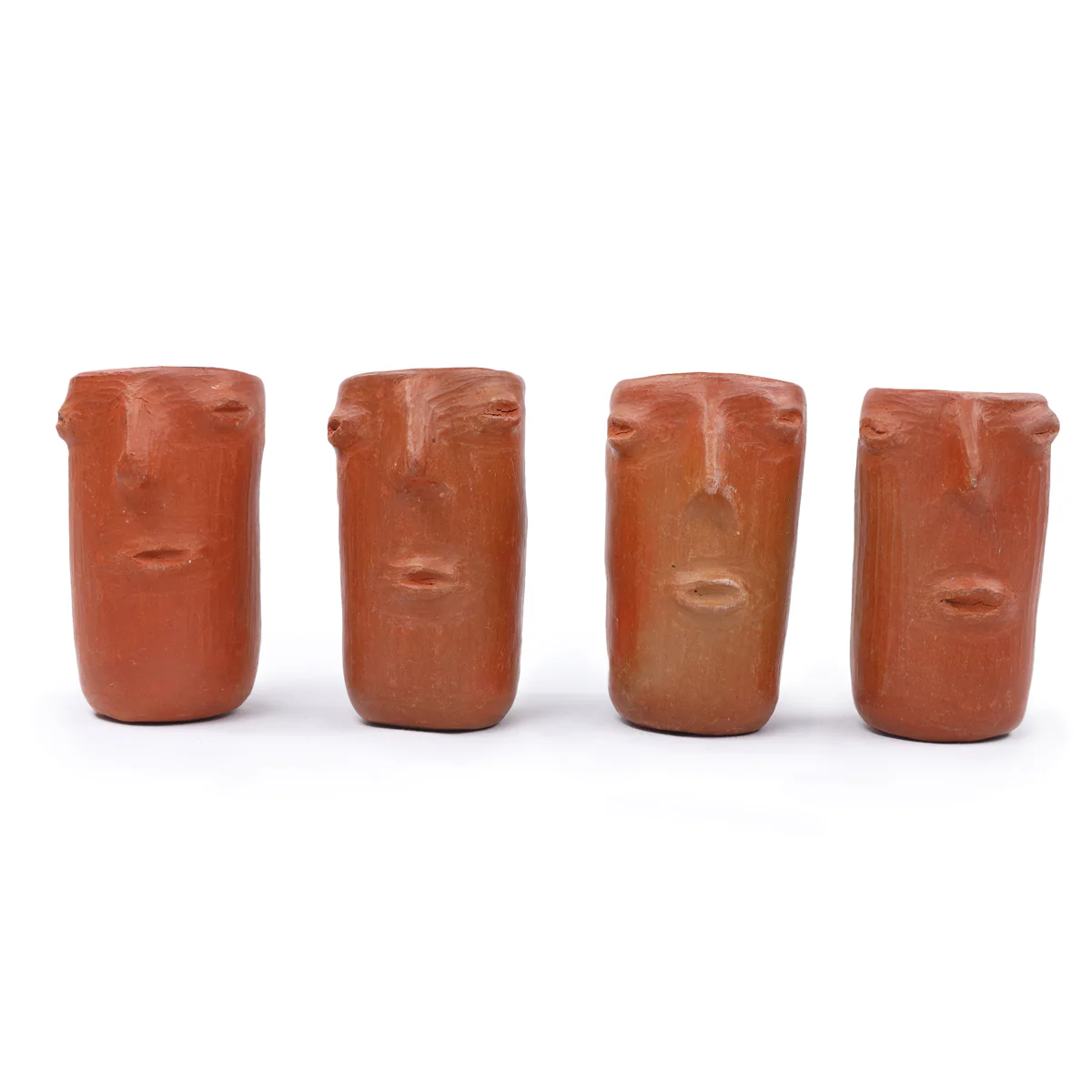 Red Clay Face Terracotta Tall Shot Glass - Image 7