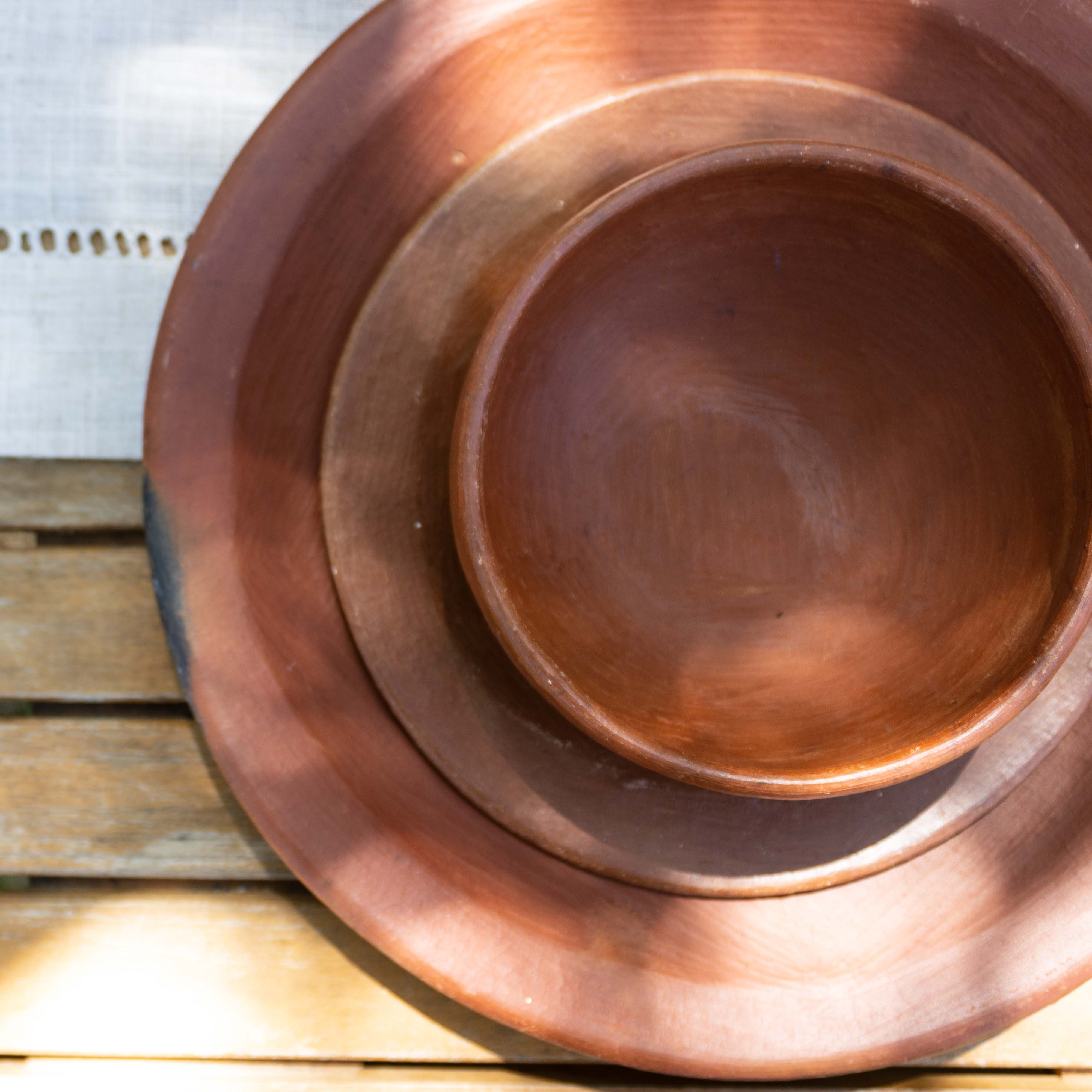 Red Clay Terracotta Dinner Plate - Image 6