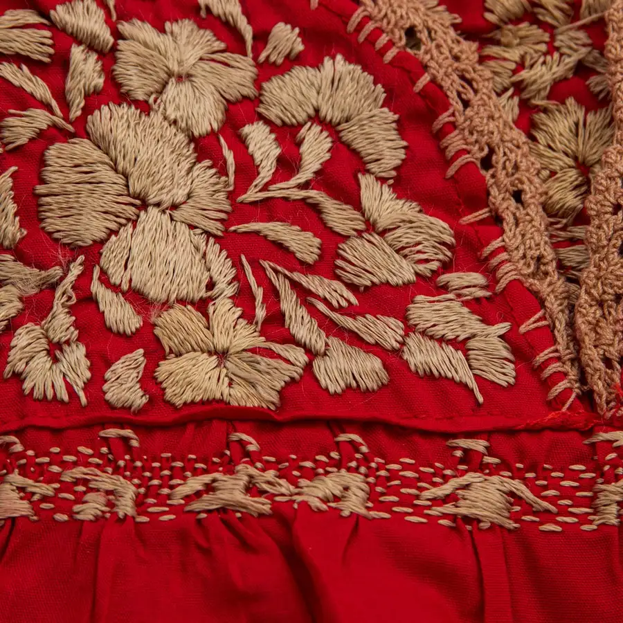 Sophia Hand-Embroidered Short Sleeve Blouse - Image 14