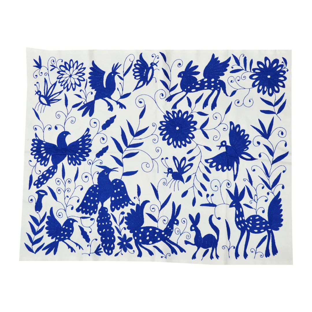 Otomí Hand-Embroidered Tapestry - Image 10