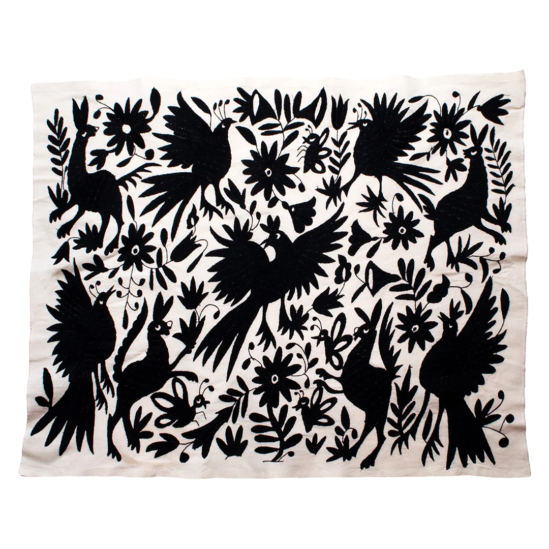 Otomí Hand-Embroidered Tapestry - Image 11