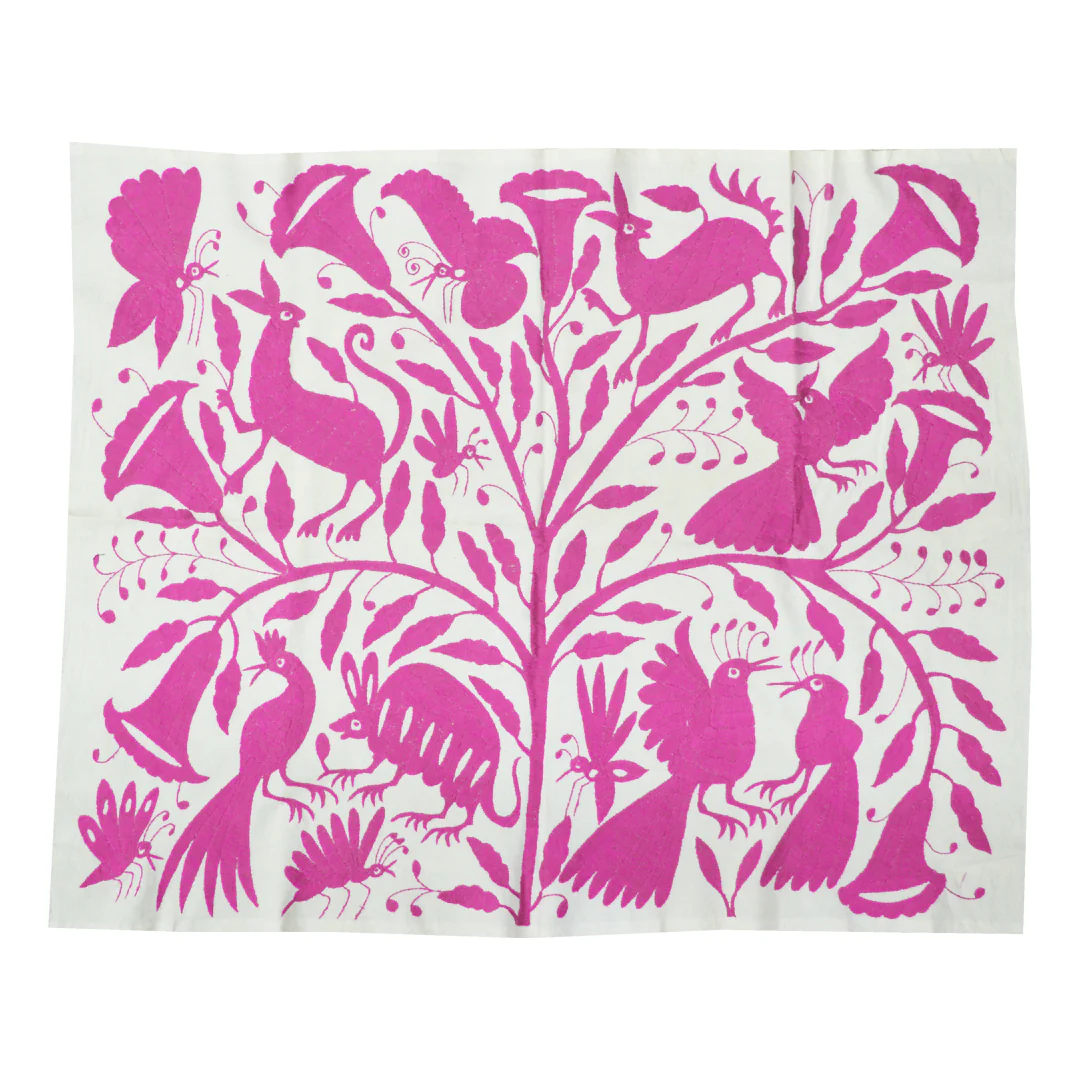 Otomí Hand-Embroidered Tapestry - Image 9