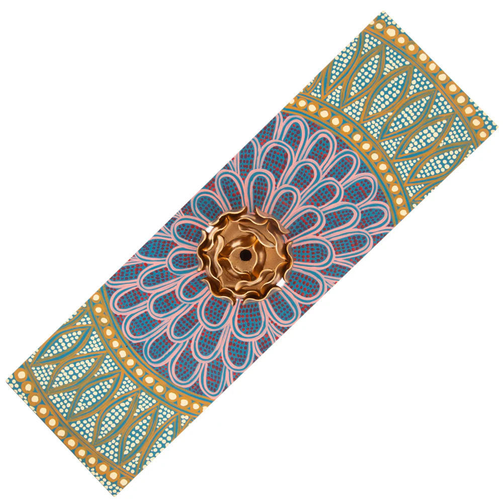 Hand-Painted Parota Solid Wood Tea Organizer - Image 18
