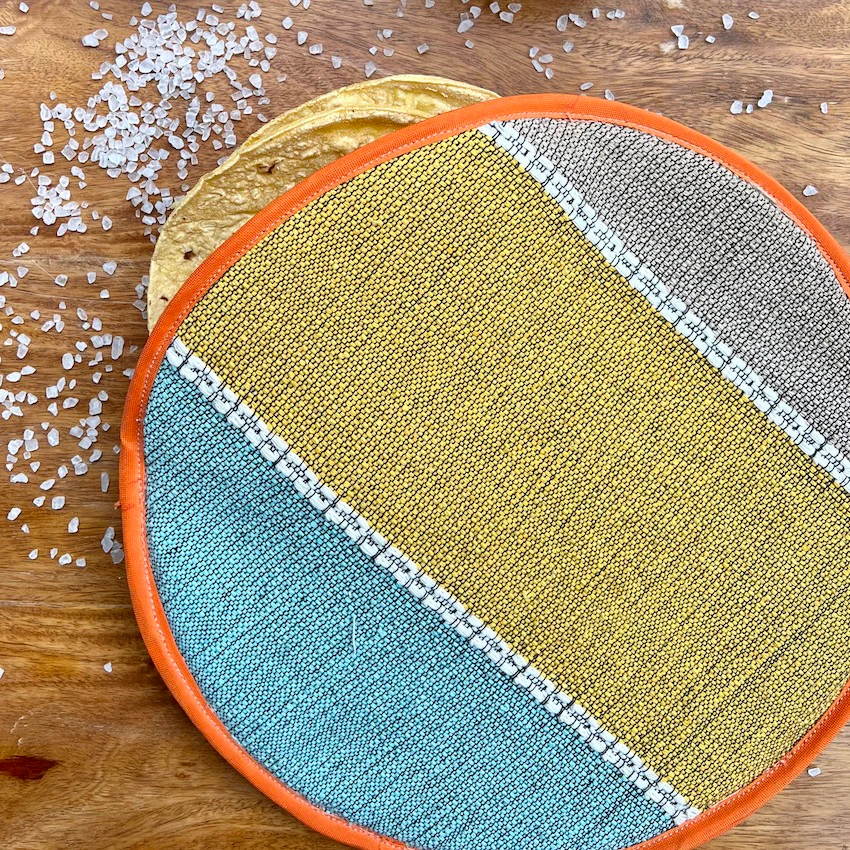 Textura Pedal Loom Woven Tortilla Warmer - Image 5