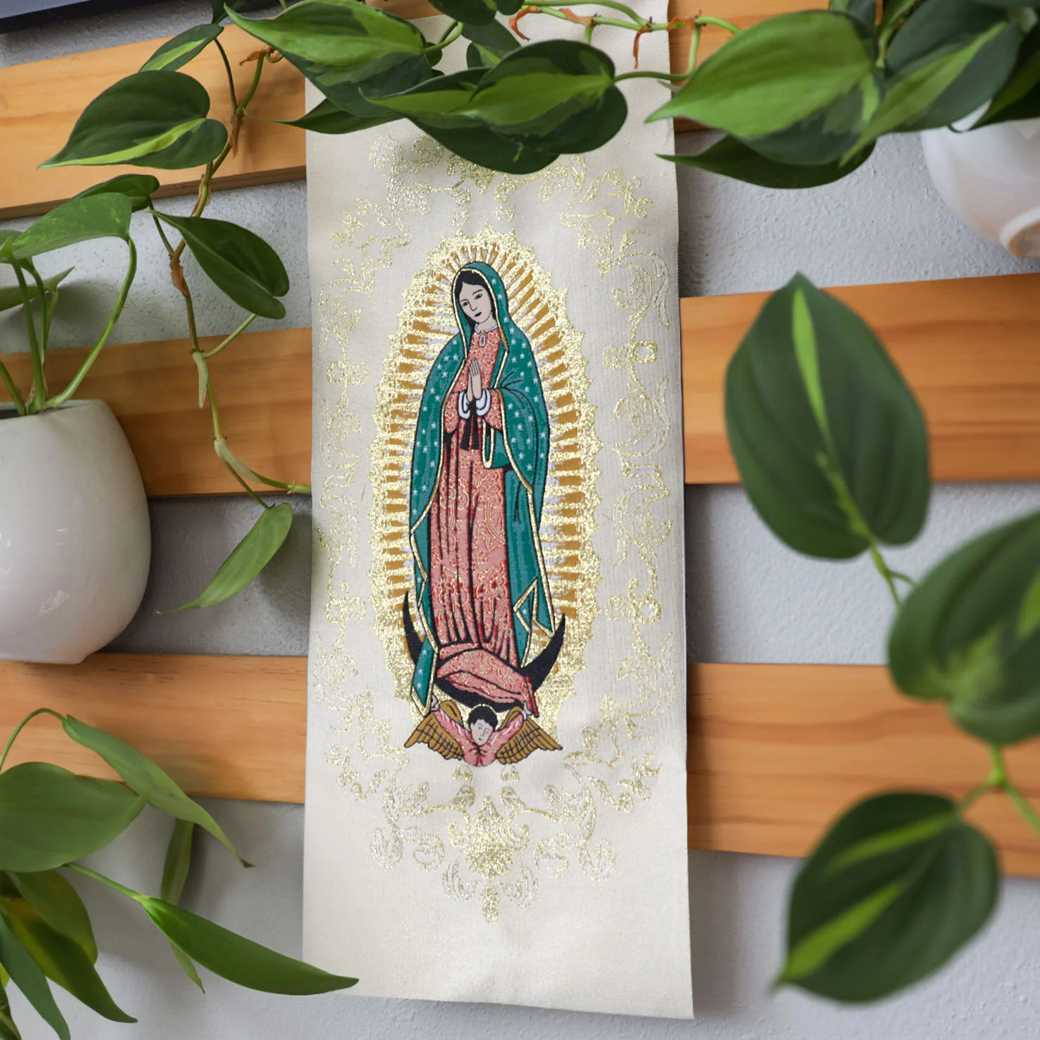 Virgen de Guadalupe Tapestry - Image 4
