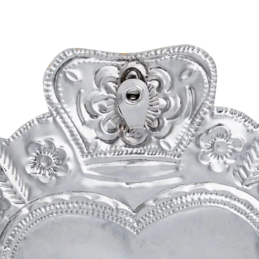 XL Mexican Milagro Tin Heart - Image 6