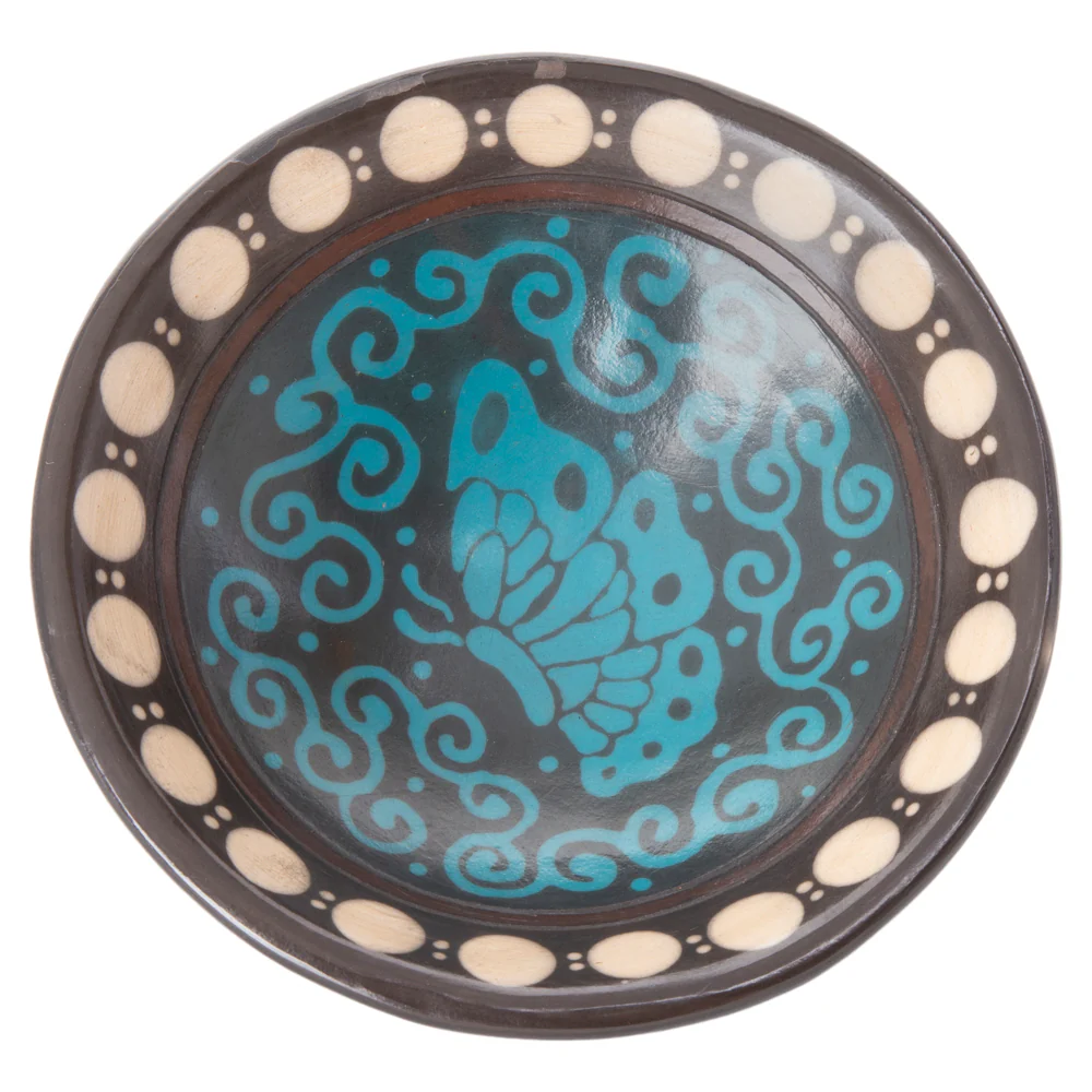 Zinapécuaro Small Ceramic Tripod Dish - Image 12