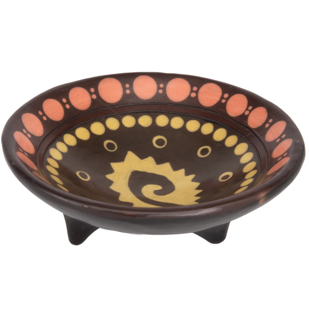 Zinapécuaro Small Ceramic Tripod Dish - Image 6